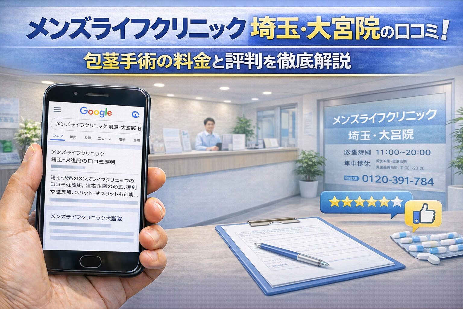メンズライフクリニック 埼玉・大宮院の口コミの真実！包茎手術の料金と評判を徹底解説