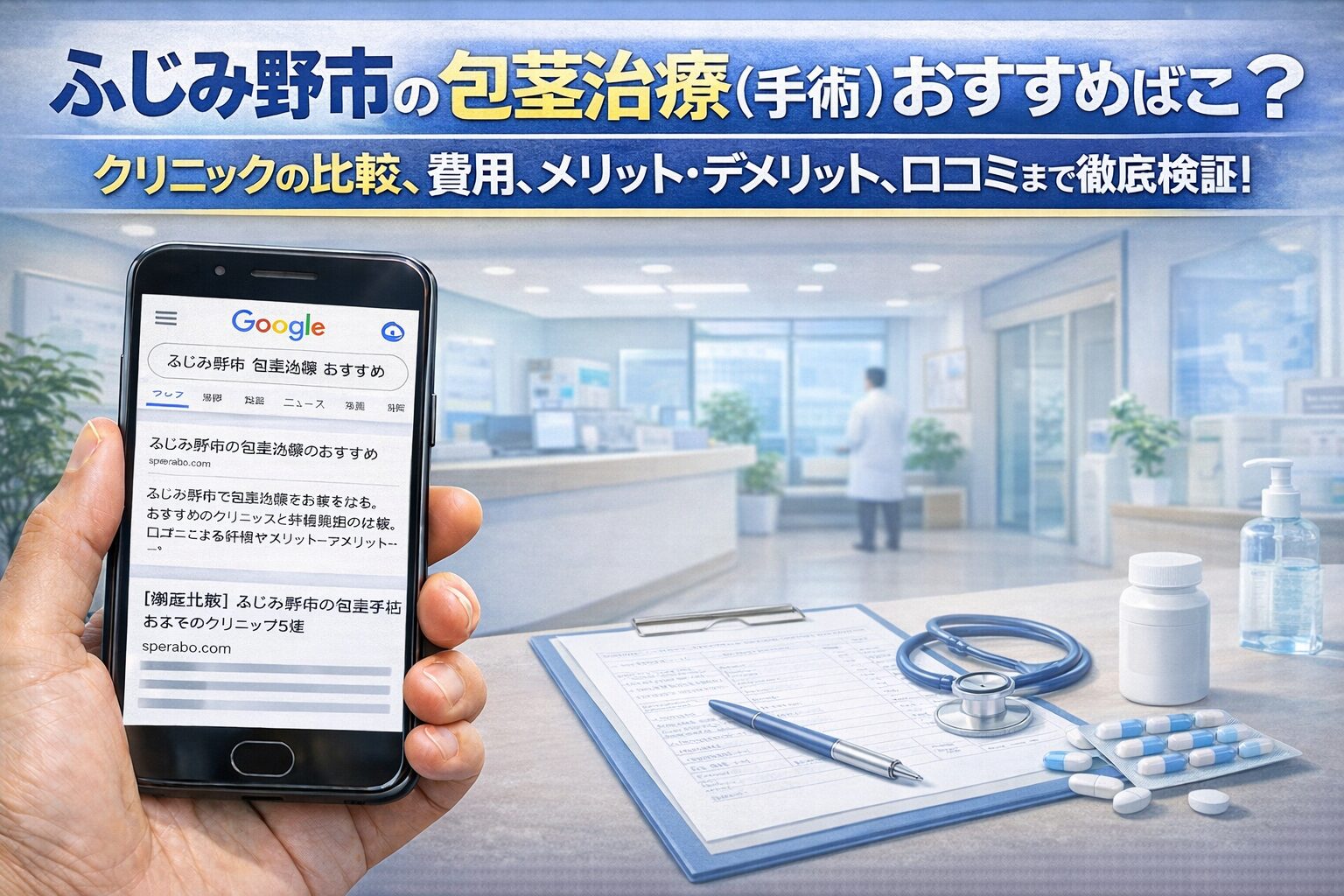 ふじみ野市の包茎治療(手術)おすすめはどこ?クリニックの比較、費用、メリット・デメリット、口コミまで徹底検証!